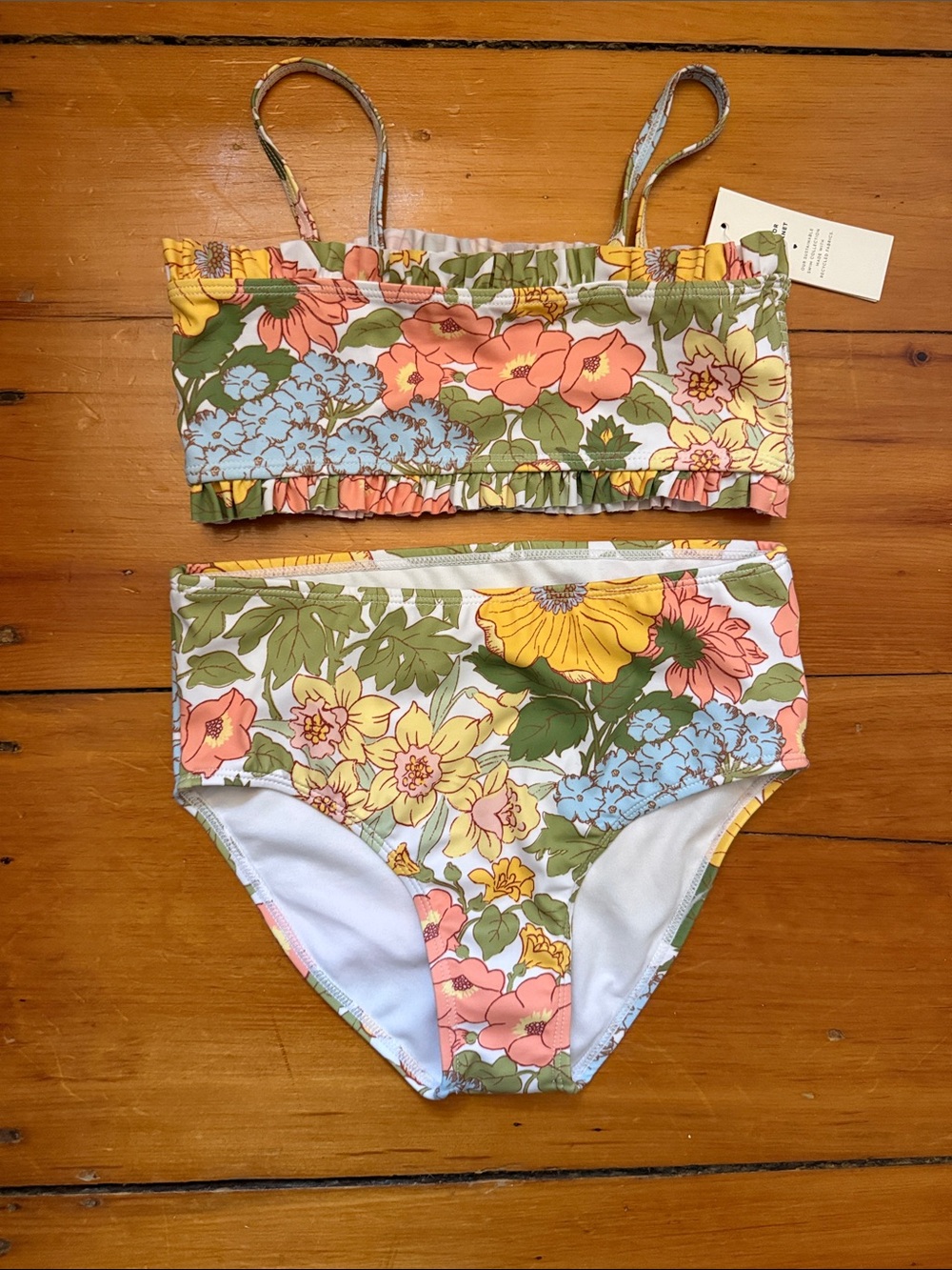Janie and Jack Floral High-Waist Bikini